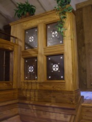 Particolare di una scala in legno vecchio, clicca per ingrandire.