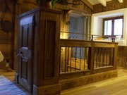 Balaustra di una scala in legno vecchio, clicca per ingrandire.